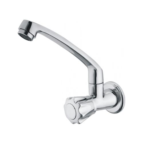 Sink Cock With Swinging Spout