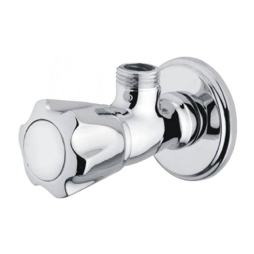 Angle Valve with Wall Flange Chrome
